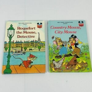 Books Roquefort the Mouse, Detective & Country Mouse, City Mouse Disney's WWOR